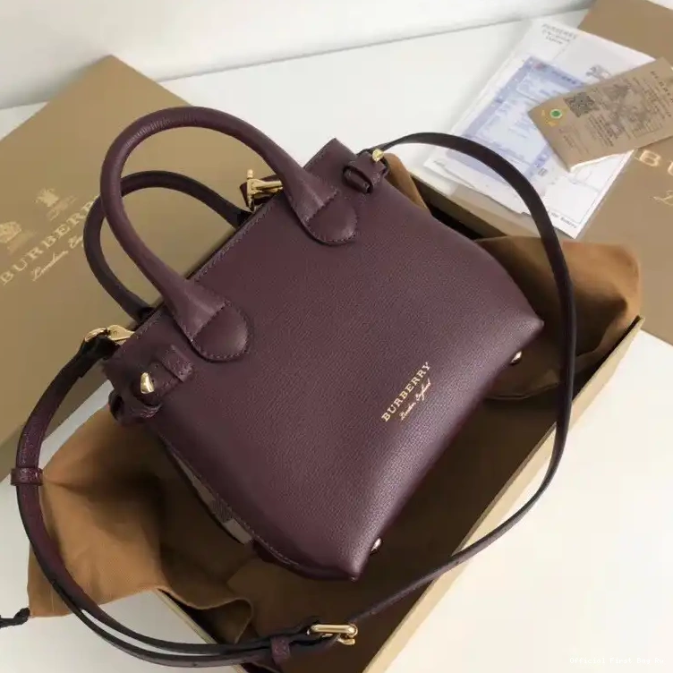 Official FirstBag Ru and Burberry The in House Baby Check Banner Leather 0514